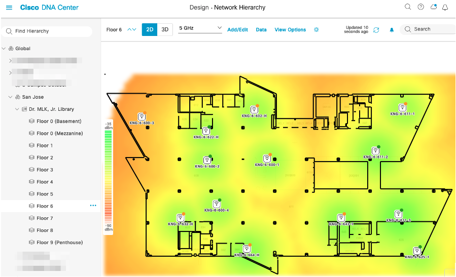 Fig. 1 - 2D heat-map representation