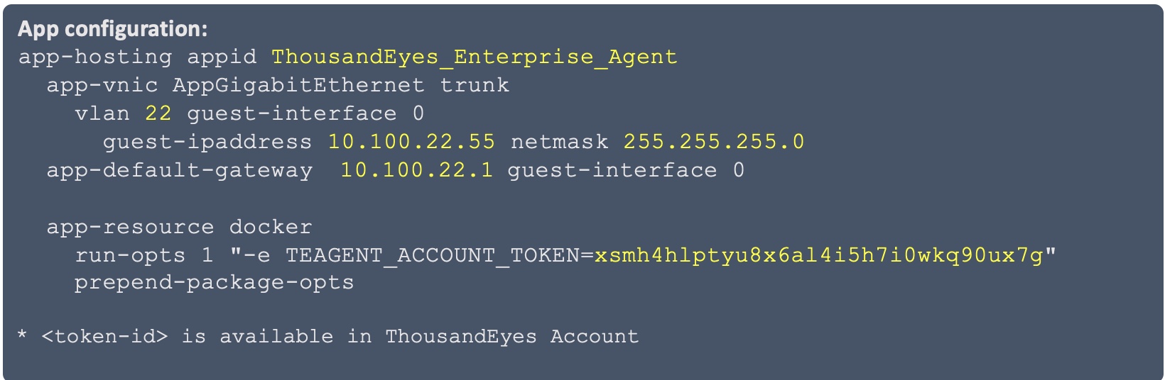 Application Configuration
