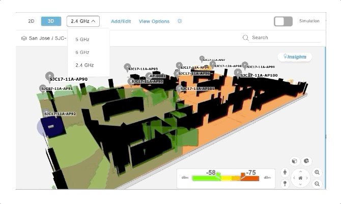 6GHz management within Wireless 3D Analyzer