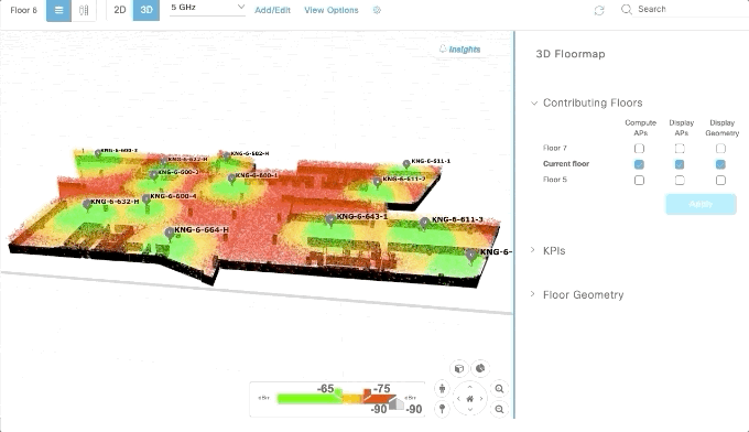 Figure 2. Multi-floor contributions