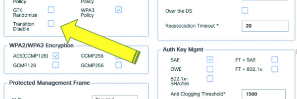 Transition Disable location
