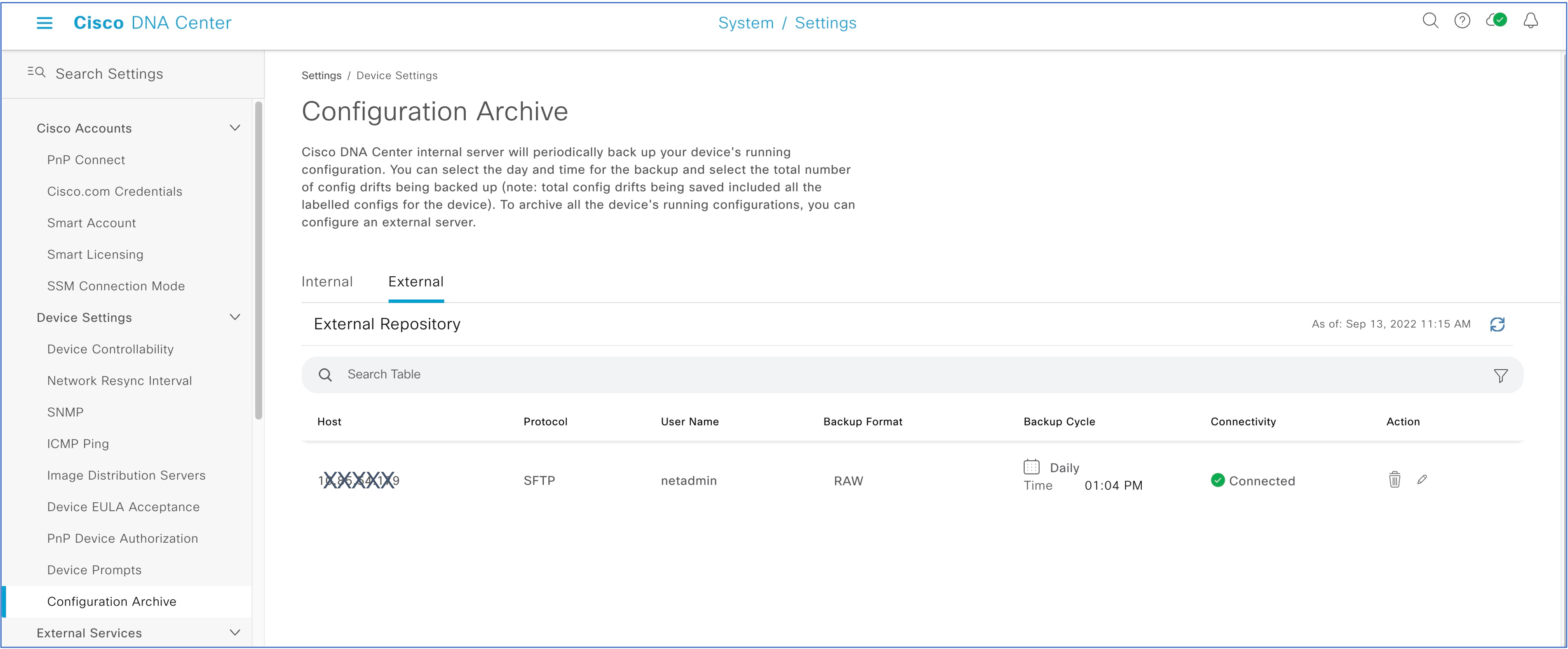 Configuration Archive