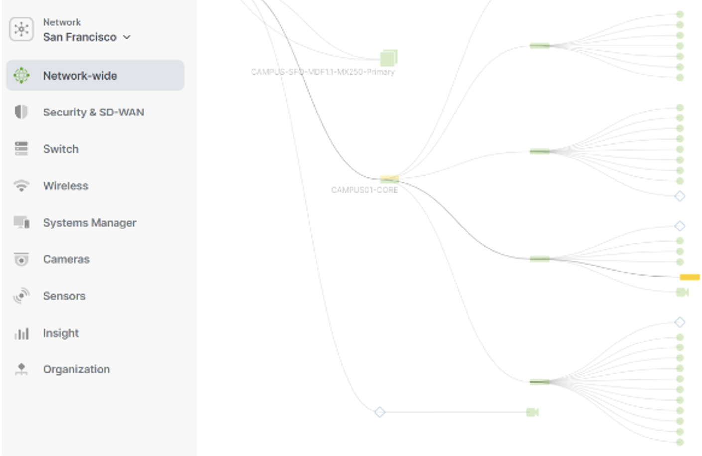 Whole network topology