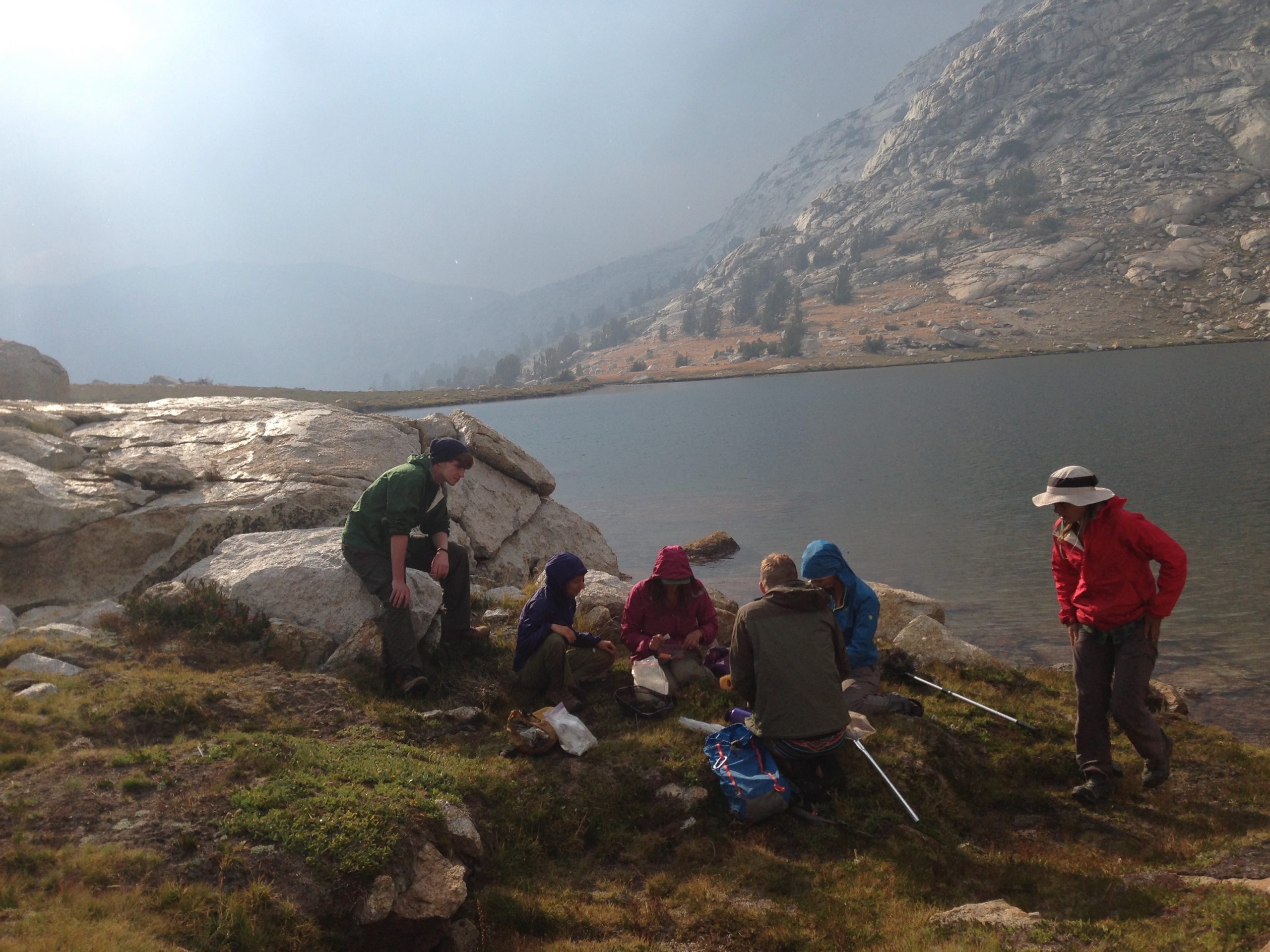 A group of people surveying in Yosemite National Park