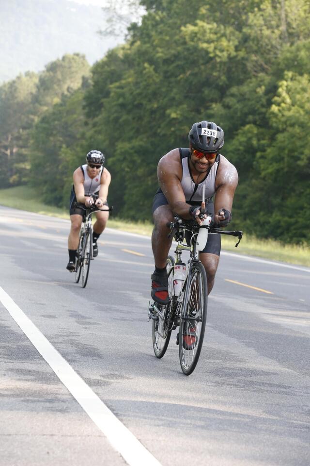Jerome cycling.