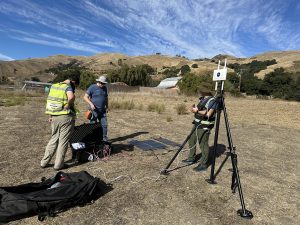 Setting up satellite connectivity in rural setting