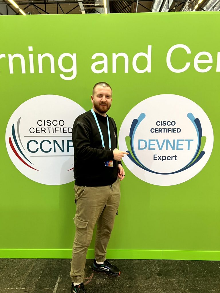 A photo of Cisco Insider Mateusz Frąk at Cisco Live