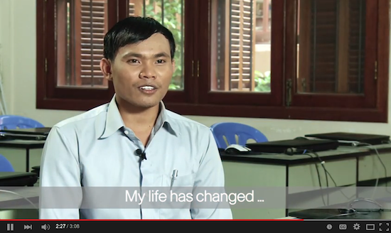 Cisco Networking Academy partners with the nonprofit Passerelles numériques Cambodia to prepare impoverished youth for technology careers – helping them break the cycle of poverty and raise the standard of living for them and their families.