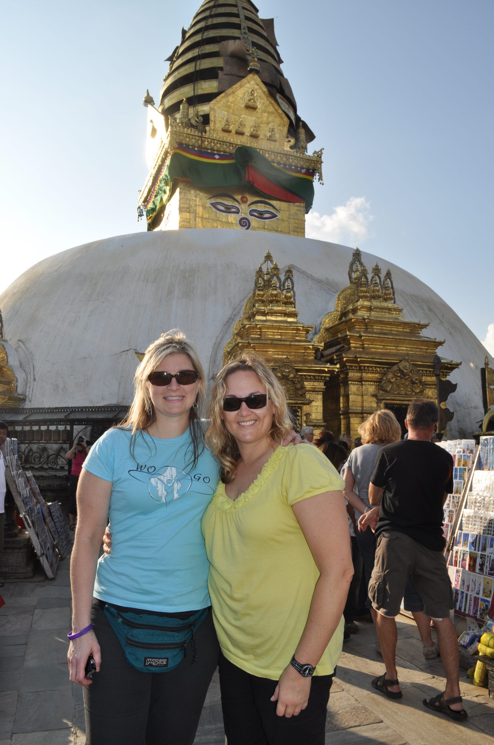 Shawn and one of the WOGO doctors, Dr. Hakanson, at the Monkey Temple in Nepal.