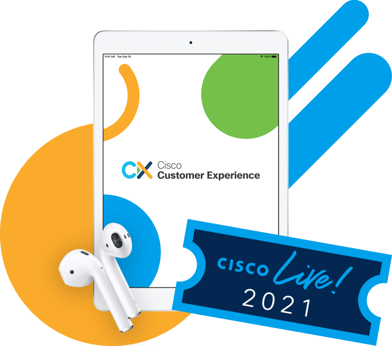 CX Battle Royale Grand Prize iPad, AirPod, Cisco Live Amsterdam Ticket