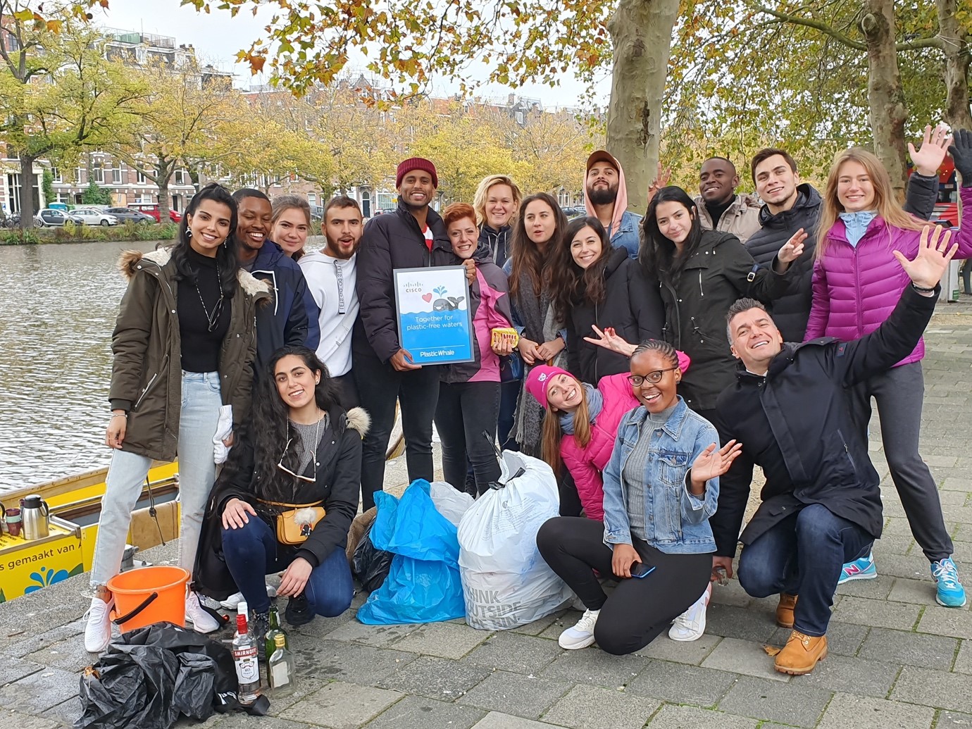 CSAP Team near river in Amsterdam.