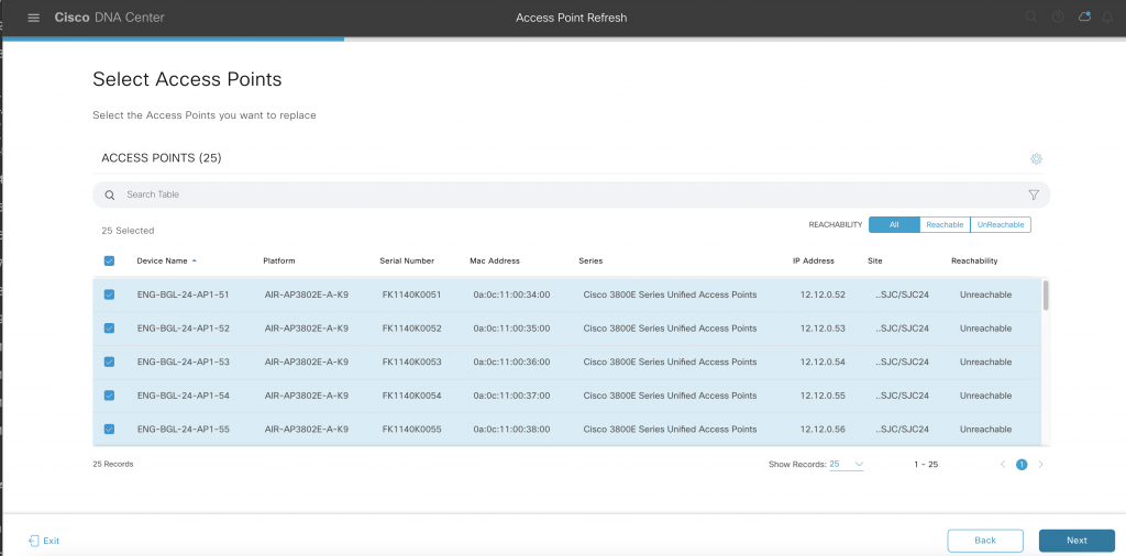 Cisco DNA Center Access Point Refresh