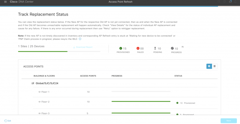 Cisco DNA Center Access Point Refresh