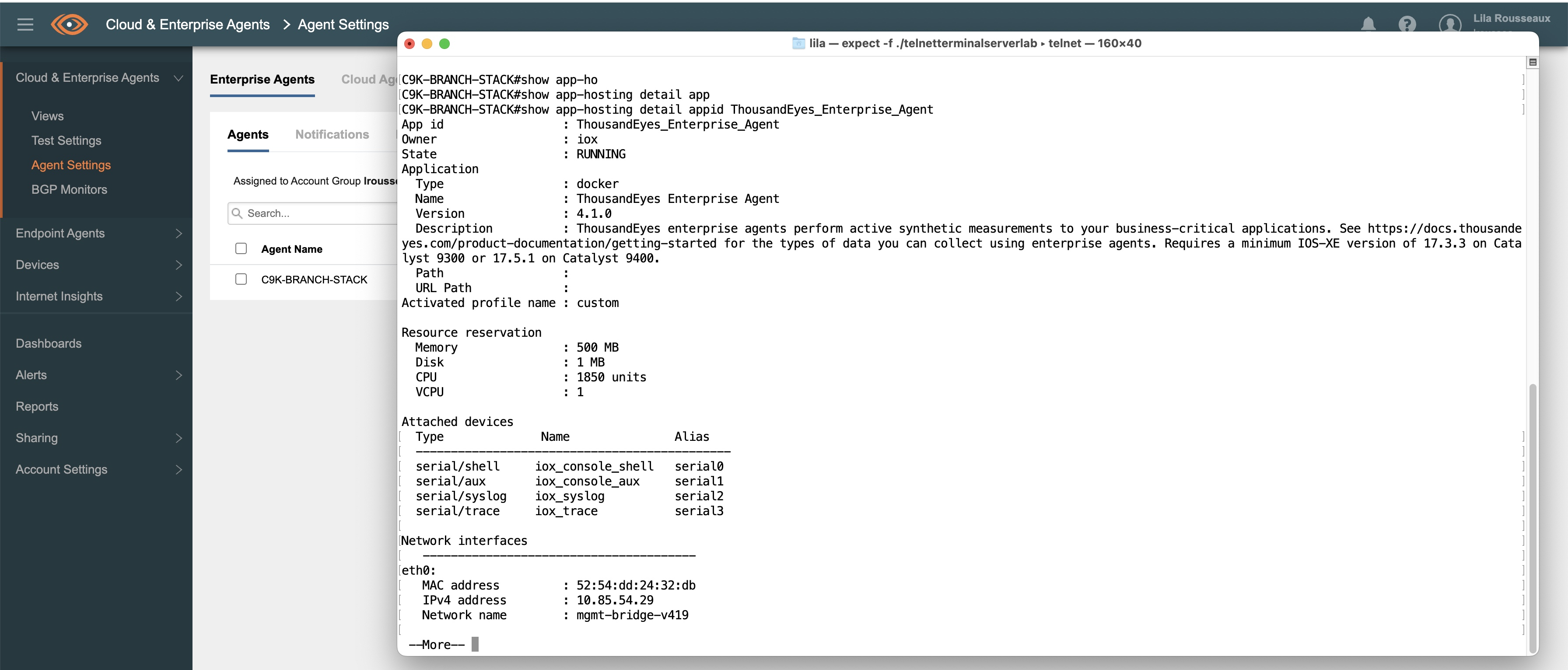 ThousandEyes in Catalyst 9000 Switches, Part 3: How to install the agent using CLI?