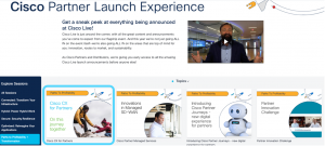 screen shot of partner launch experience