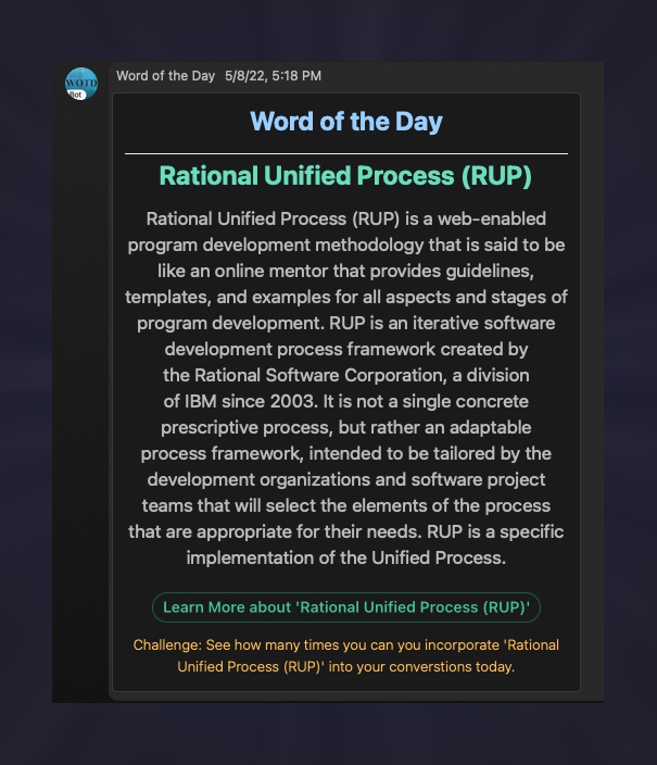 Word of the Day