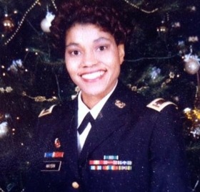 Woman in a military uniform