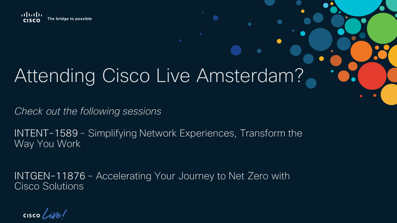 Cisco Live Amsterdam Agenda