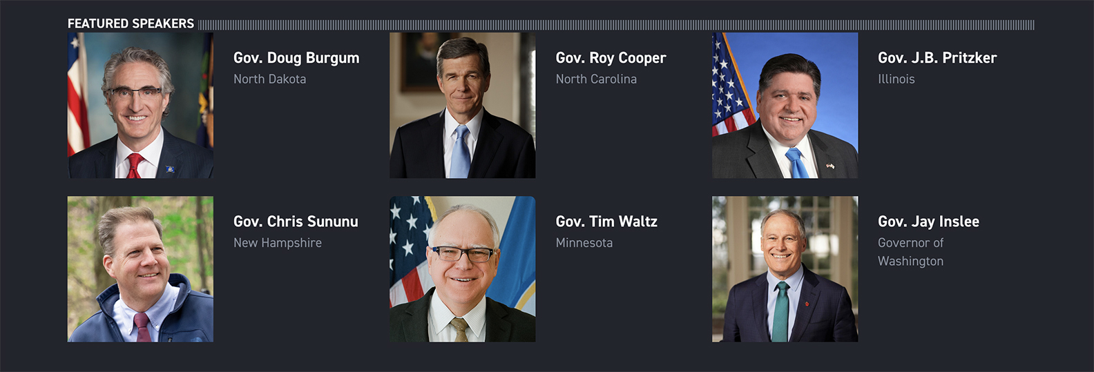 POLITICO The Fifty America's Governors Sponsored by Cisco Featured US Governors