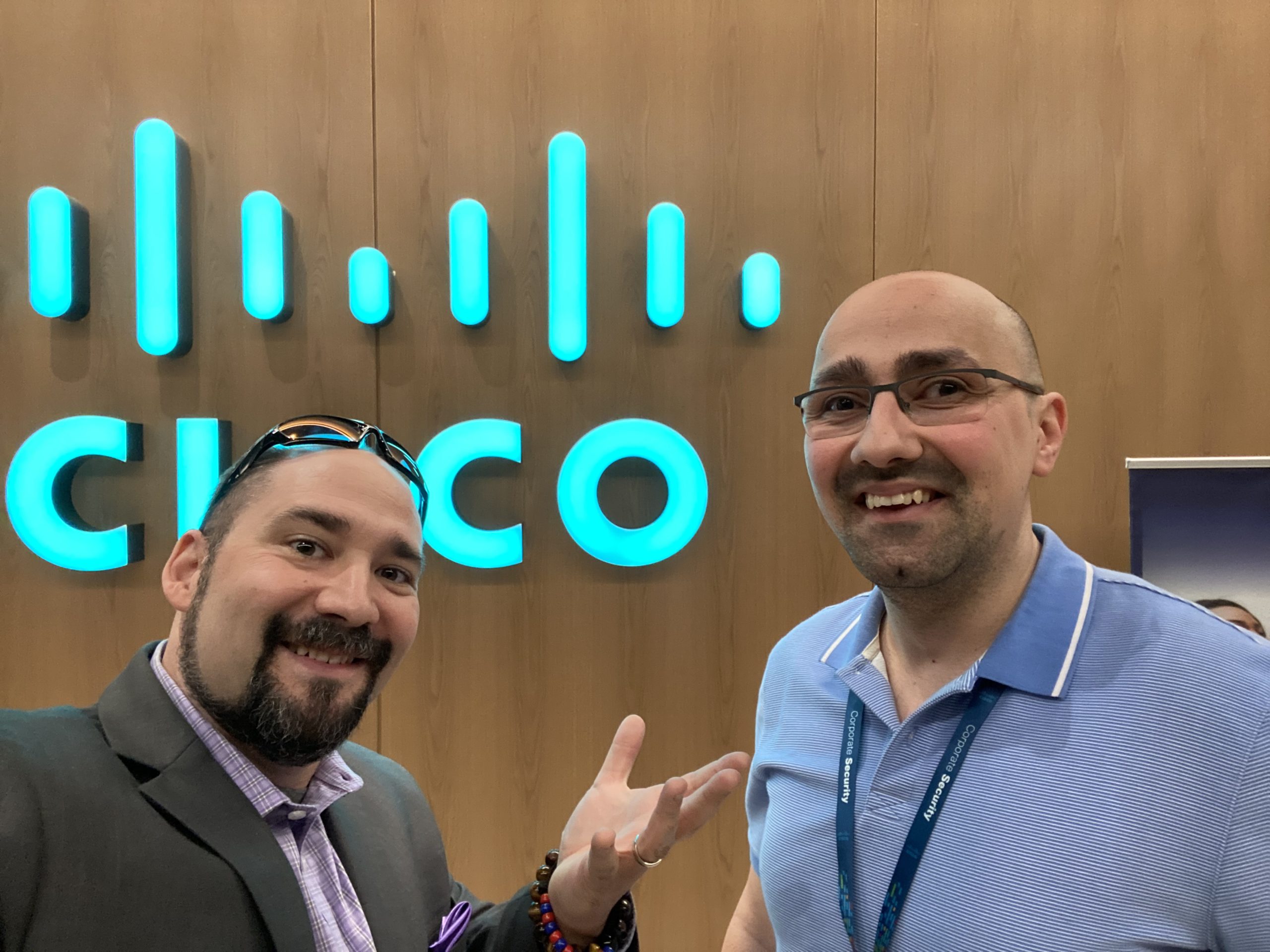 Raad Al-Jawahiry with Cisco mentor Jason Gooley in Cisco Chicago office.