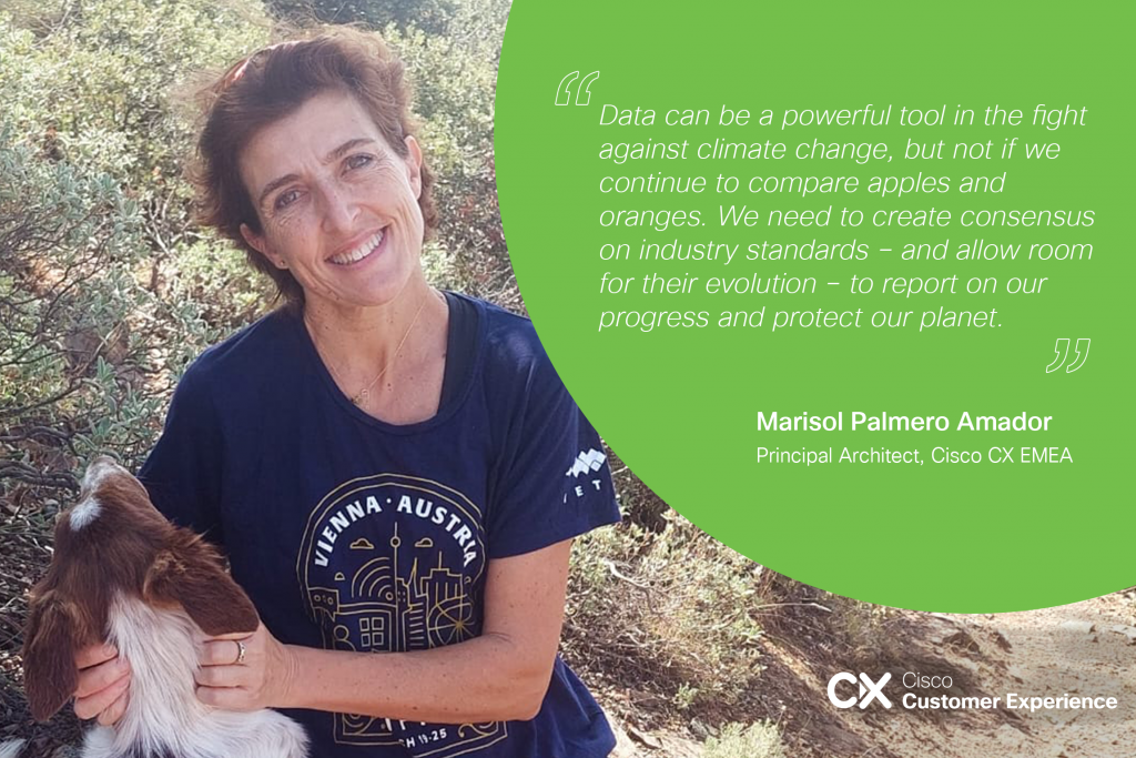 Marisol Palmero Amador - Quote about using data in the fight against climate change