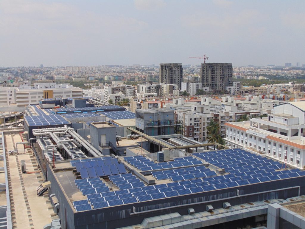 Rooftop solar panels