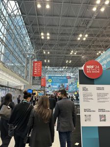 People walking into NRF show floor