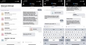 Ordering coffee using Webex Connect