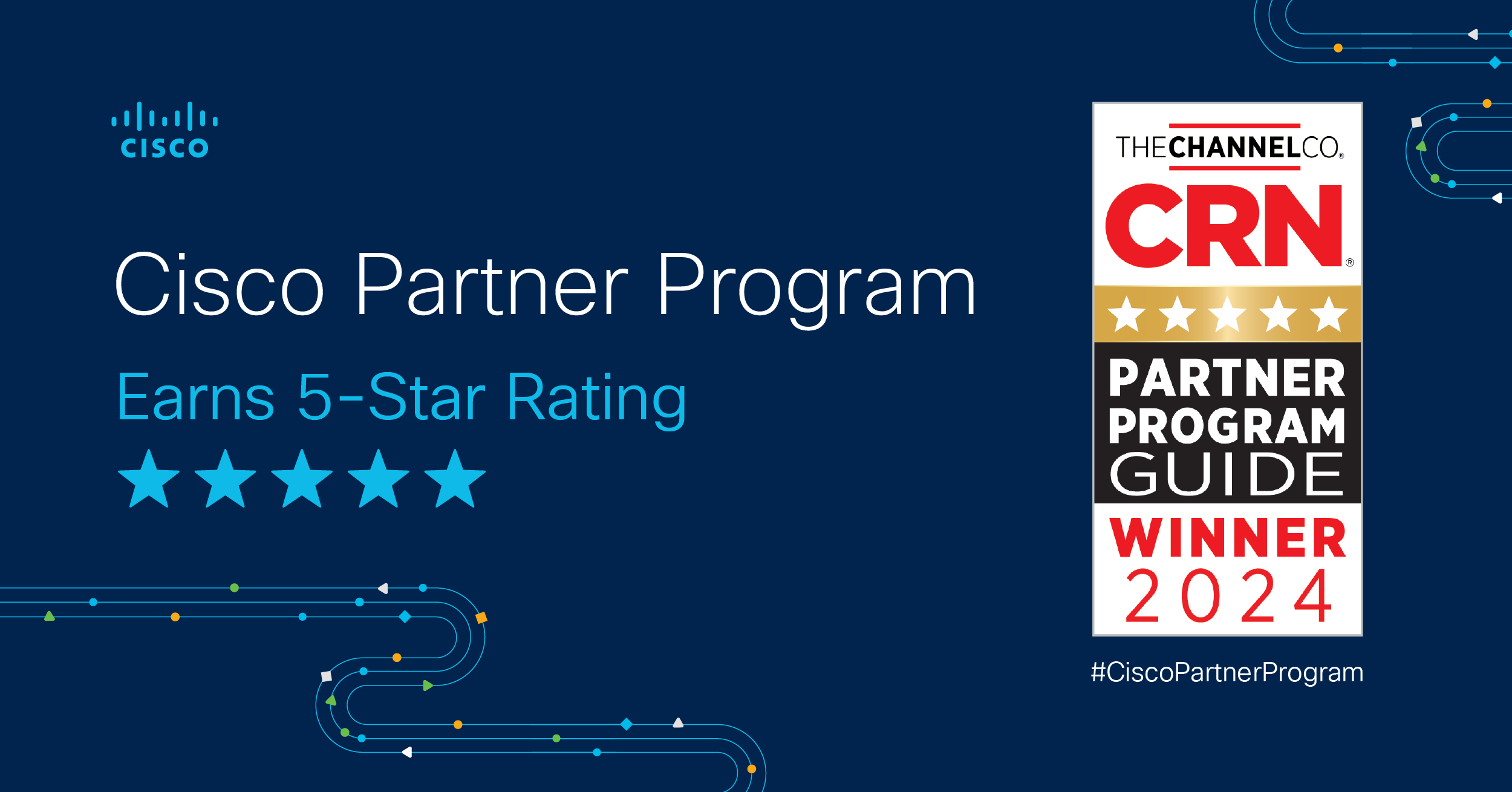 Cisco Wins CRN 5-Star Award for the 13th Year Straight