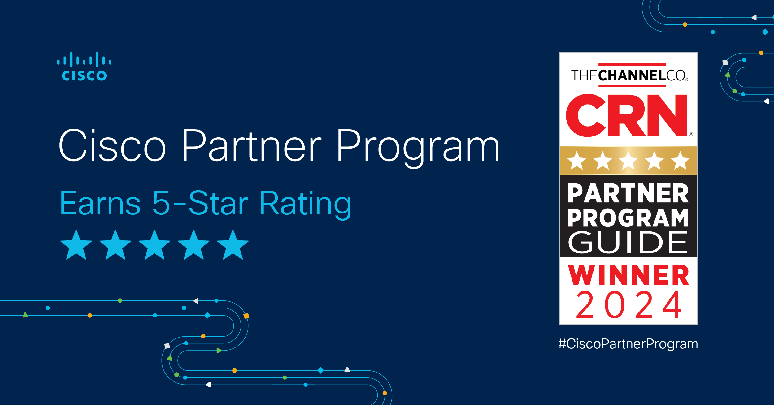 Cisco Wins CRN 5-Star Award for the thirteenth 12 months Straight