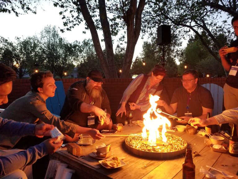 Evening Campfire at DevNet Create gave participants time to connect