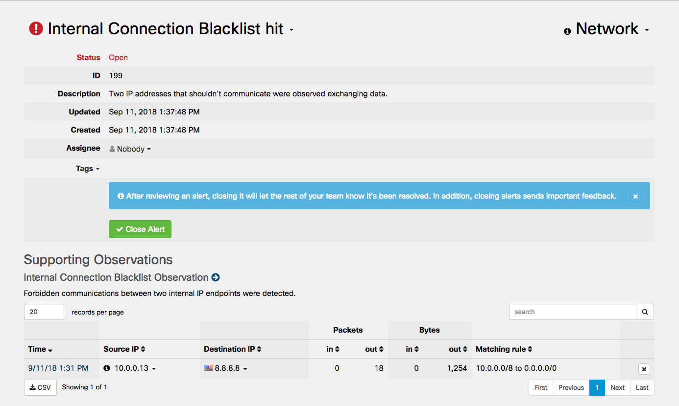 Now to test this new ruleset, I will attempt two RDP connections within my Lab.  The first will be a lateral connection to another host on the 10.0.0.0/8 subnet and the second to an external IP residing on the public Internet.