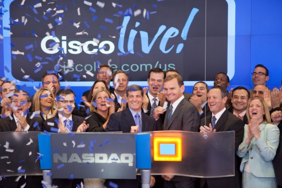 Cisco CFO Frank Calderoni Closing NASDAQ