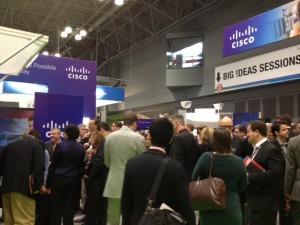 Networking at the Cisco booth