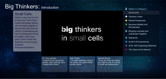 Big Thinkers in Small Cells Portal