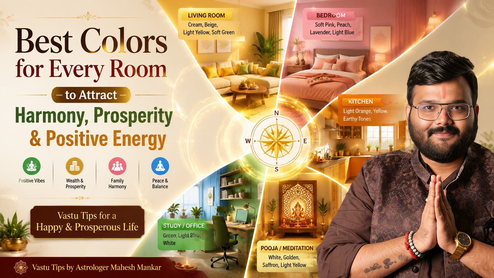 Best Colors for Every Room to Attract Harmony, Prosperity & Positive Energy