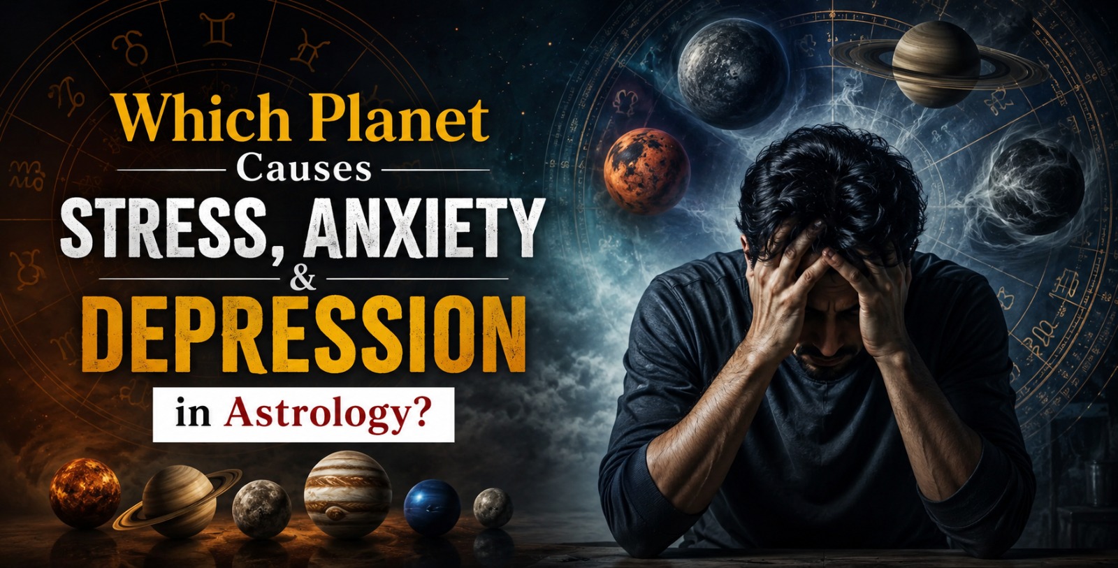 Which Planet Causes Stress, Anxiety & Depression in Astrology?