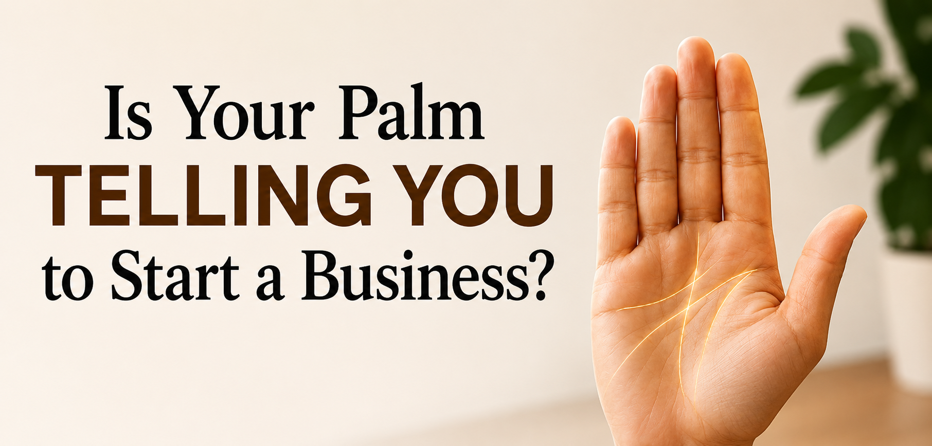 Is Your Palm Telling You to Start a Business?