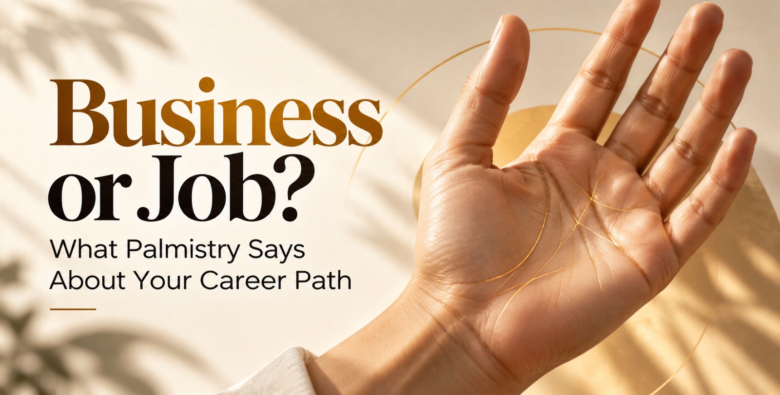 Job vs Business: What Does Your Palm Say About Your Career Path?