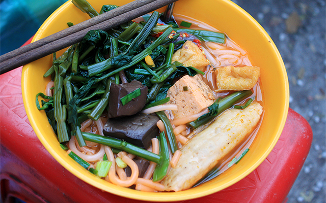 Canh bún tô đây đủ