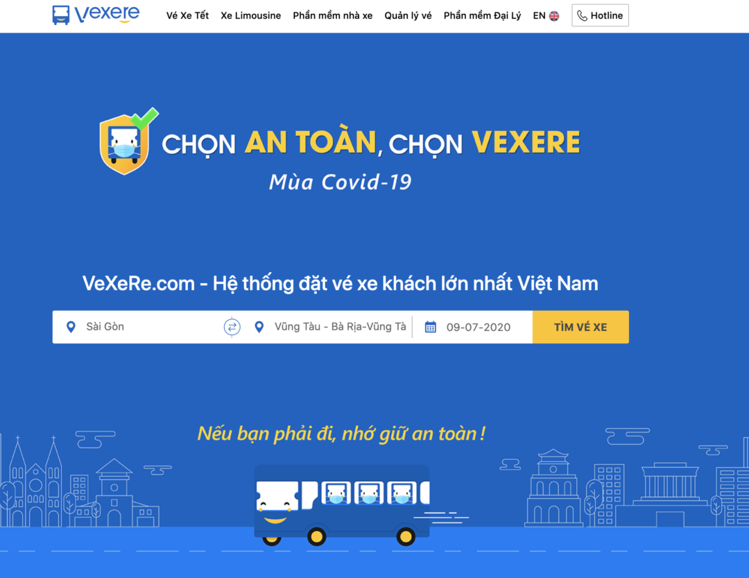 Cách đặt vé xe