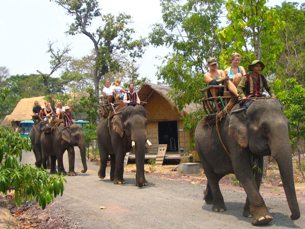 Cưỡi voi khu du lịch Kotam