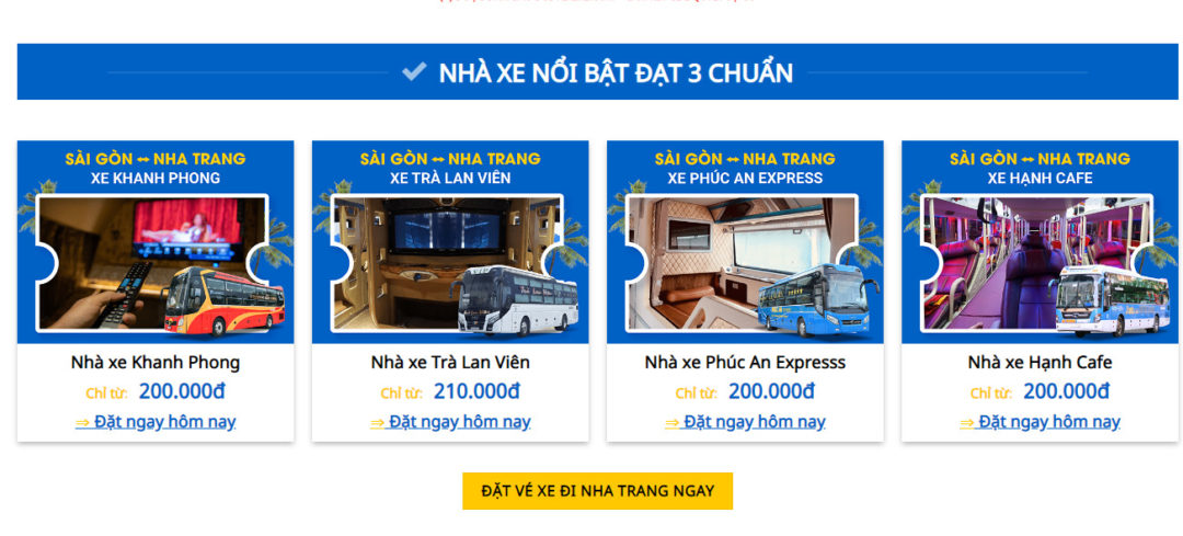 Chắc vé trong tay - Chọn ngay xe yêu thích