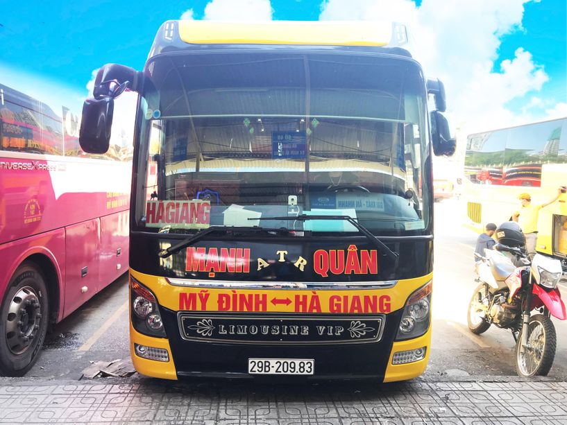 Xe Mạnh Quân từ Hà Giang đi Hà Nội