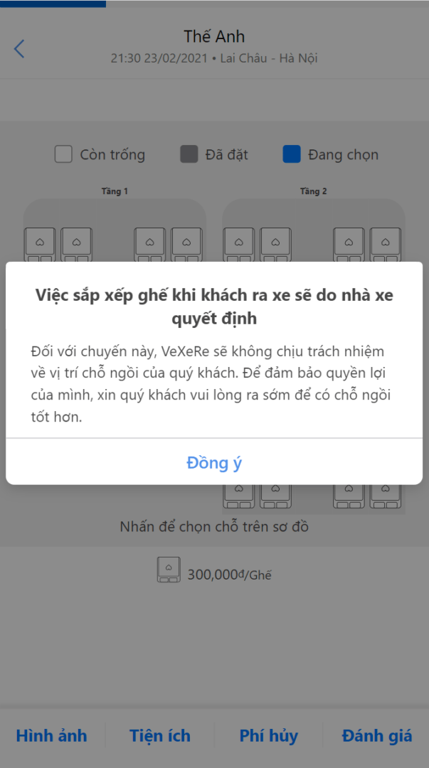 Nhà xe sẽ hỗ trợ sắp xếp giường nằm khi hành khách lên xe