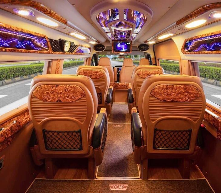 Nội thất xe Hùng Cường Limousine