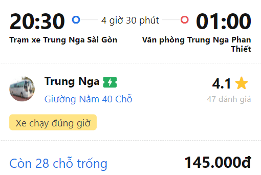 Cách nhận biết xe có hỗ trợ tính năng Xác nhận tức thì tại ứng dụng VeXeRe