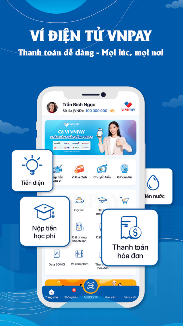 Thanh toán dễ dàng với ví điện tử VNPay