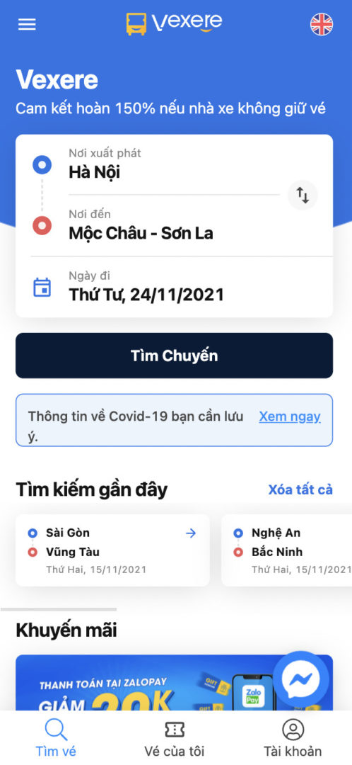 Đặt vé xe đi Mộc Châu: Tìm chuyến xe