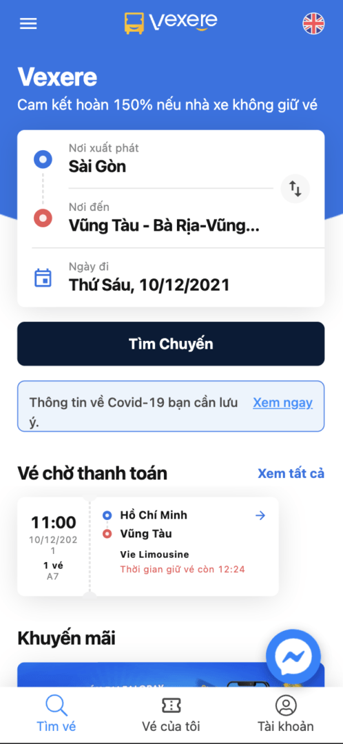 Tìm chuyến